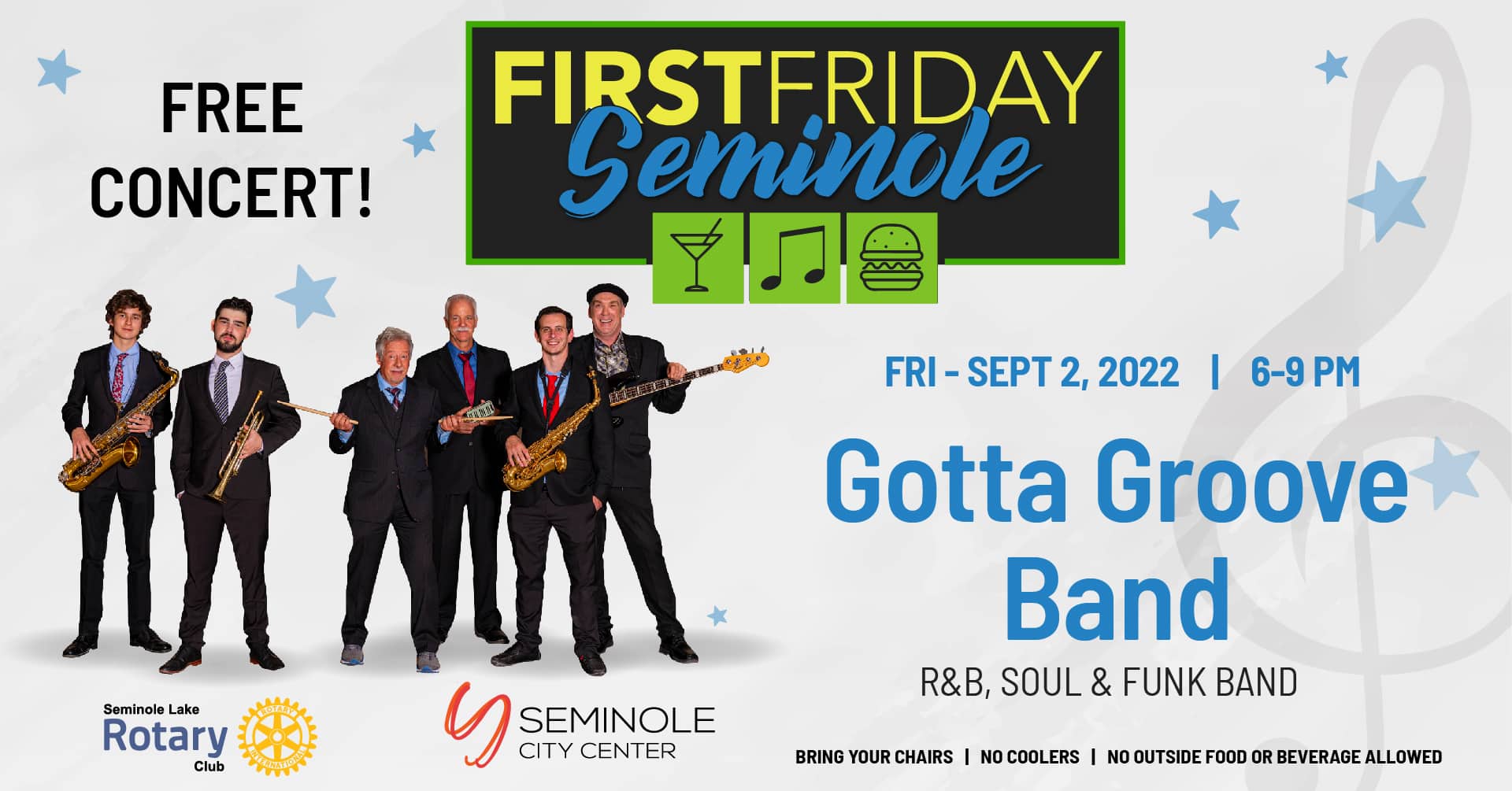 First Friday Seminole Gotta Groove Seminole City Center