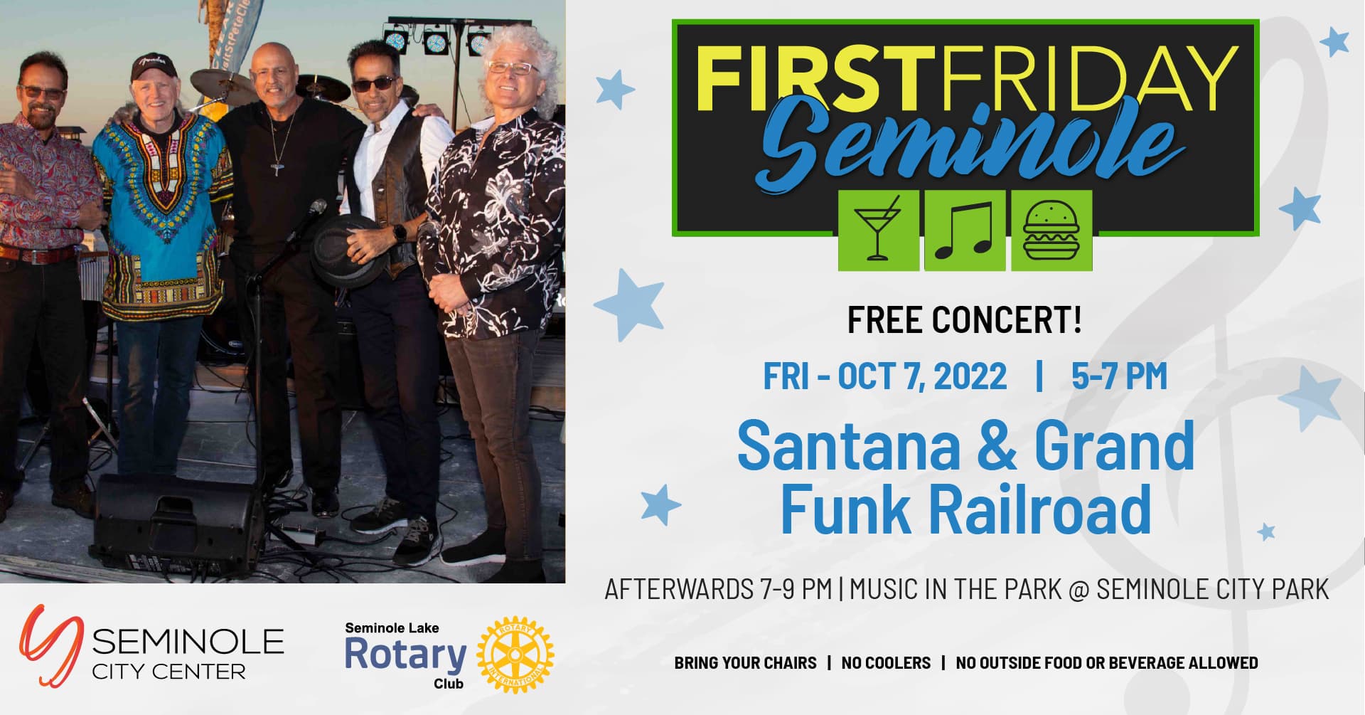 First Friday Seminole Santana & Grand Funk Railroad Tribute