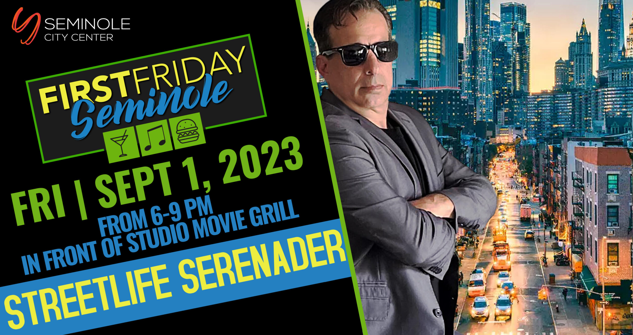First Friday Seminole Streetlife Serenader A Tribute to Billy Joel
