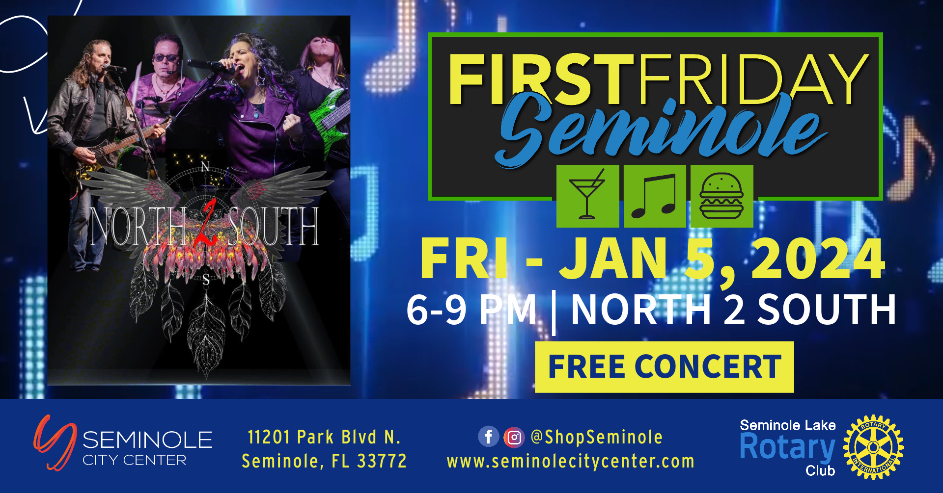 First Friday Seminole NORTH 2 SOUTH Seminole City Center
