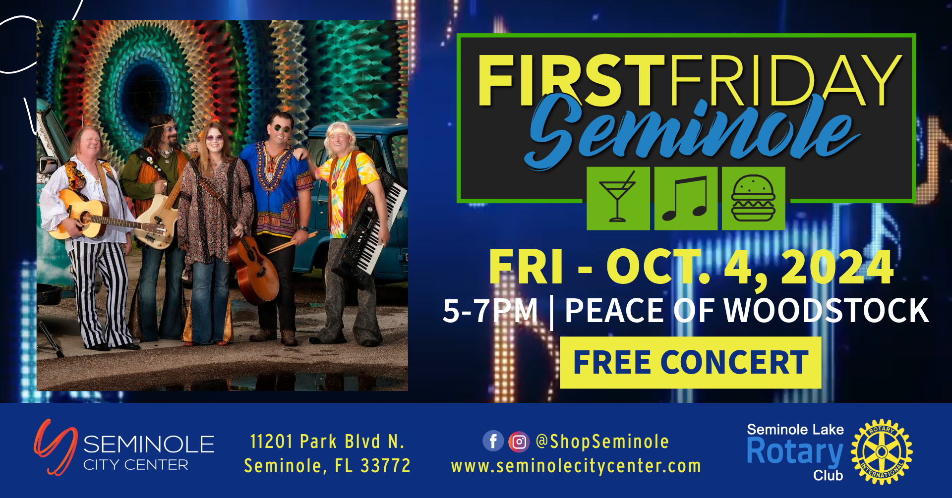 First Friday Seminole – Peace of Woodstock - Seminole City Center